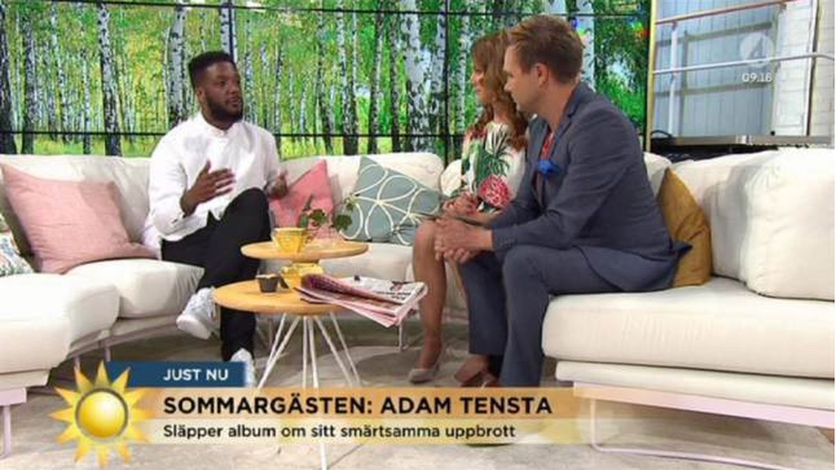 Adam Tensta intervju TV4 Nyhetsmorgon